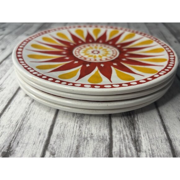 Bed Bath & Beyond Gypsy Grapefruit Melamine Appetizer Plates (Set of 4) - Picture 6 of 9